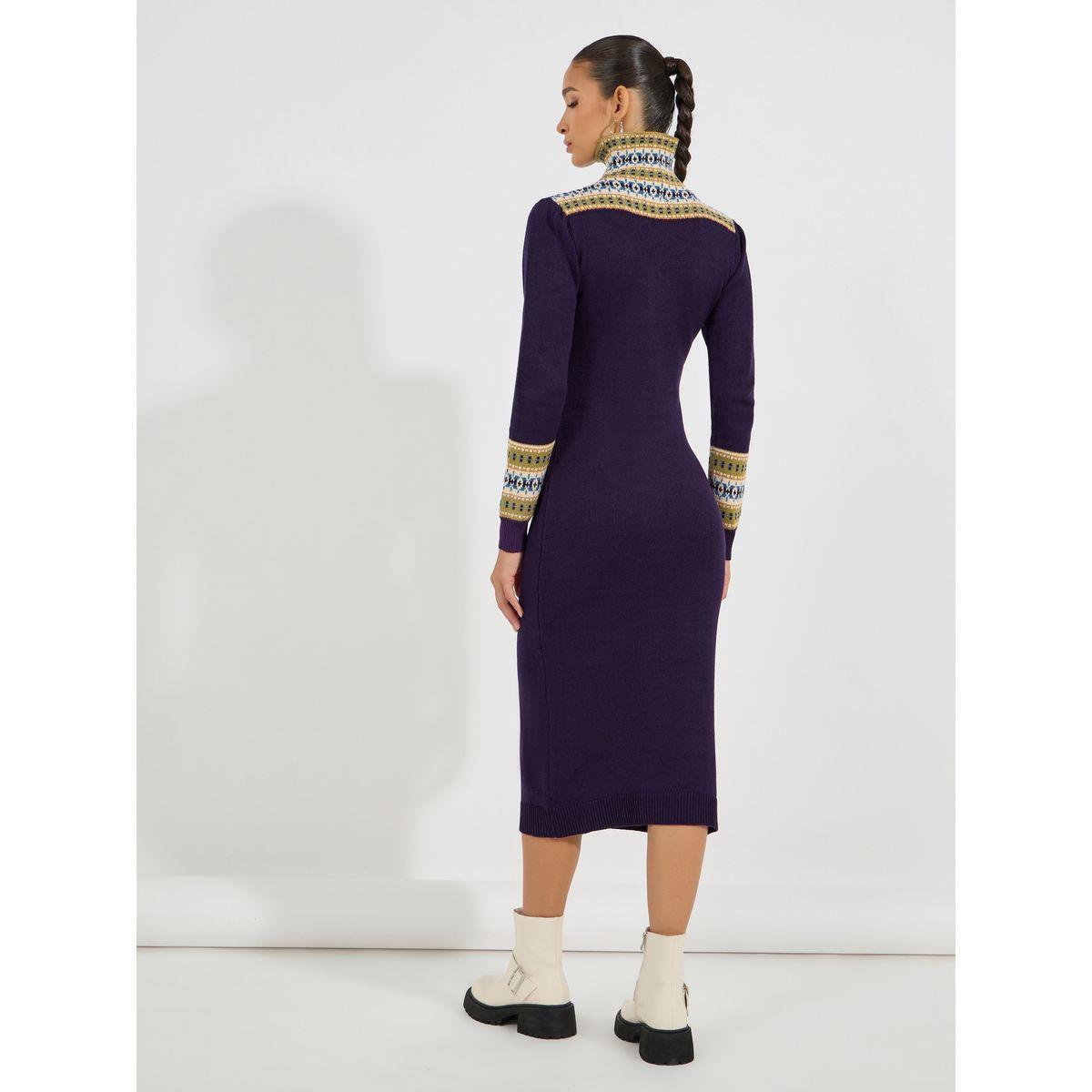 فستان ميدي محبوك بتفاصيل مُطرّزة-women-clothing-dresses-image-6