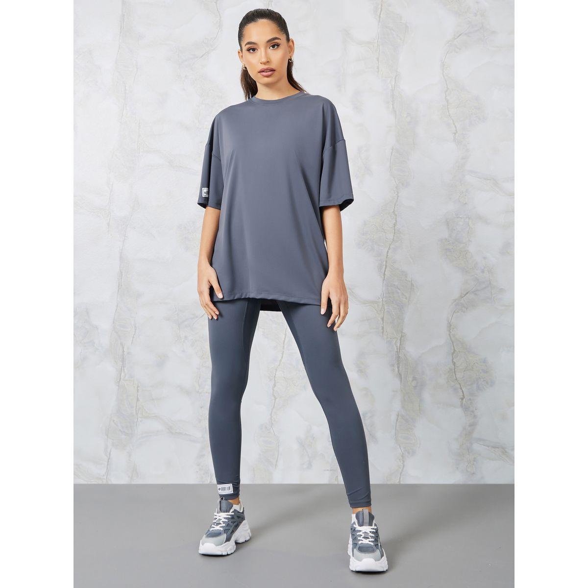 ليقنز بنسيج مطاط وخصر عالي-women-clothing-sportswearandactivewear-bottoms-image-2