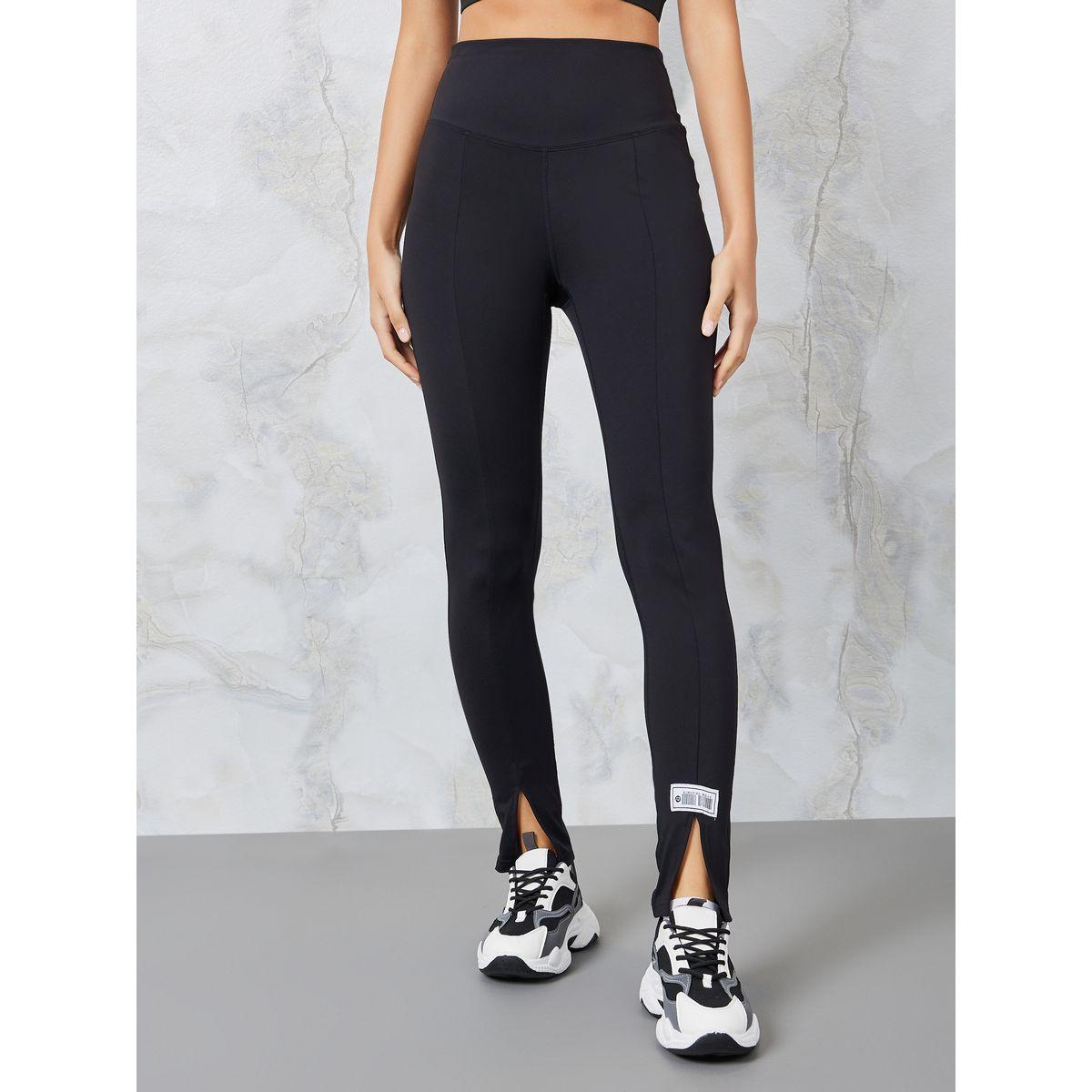 ليقنز بخصر عالي وشق امامي-women-clothing-sportswearandactivewear-bottoms-image-1