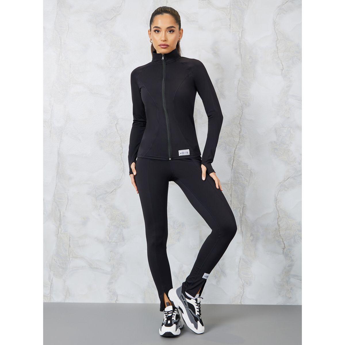 ليقنز بخصر عالي وشق امامي-women-clothing-sportswearandactivewear-bottoms-image-2
