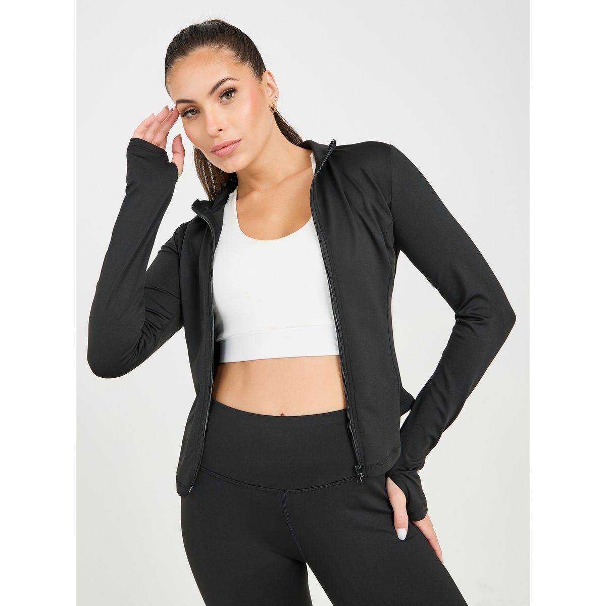 Styli Active Thumbhole Detail Zip Up Jacket & Legging Set-sports-women-clothing-trackpantsandtracksuits-image-3
