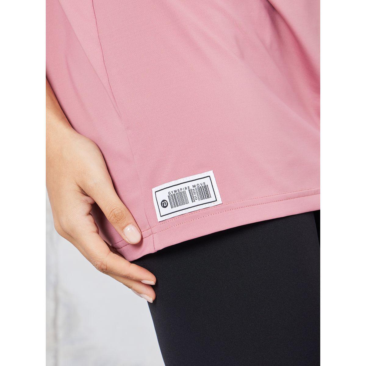 Styli Active Gymspire Edition - Label Neck Text Extreme Drop Shoulder Top-women-clothing-sportswearandactivewear-tshirtsandvests-image-4