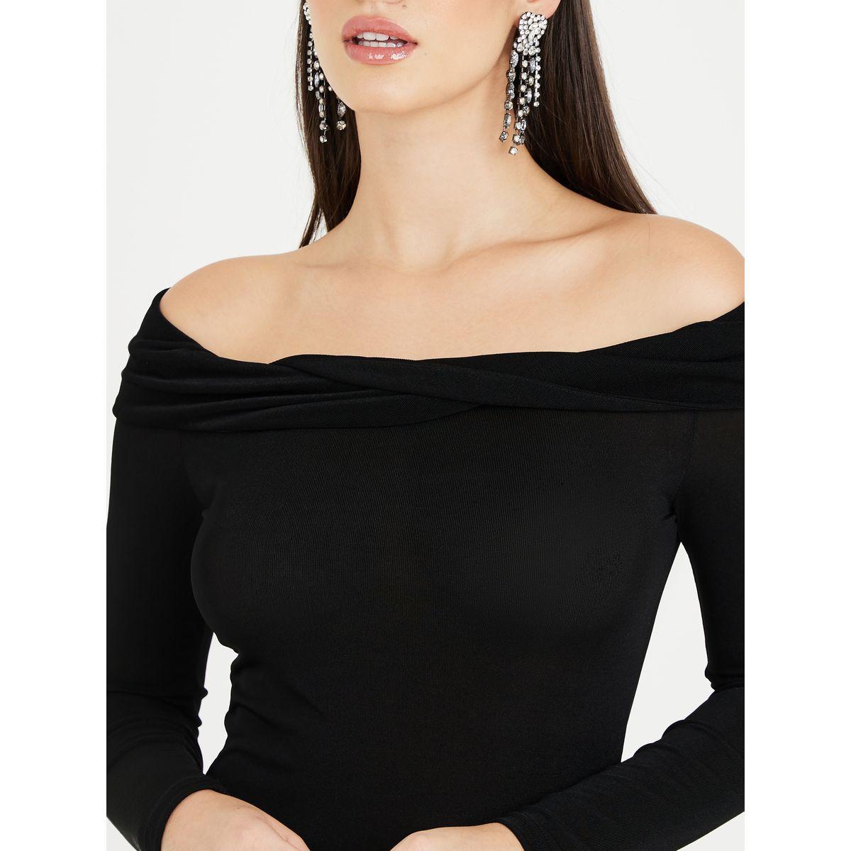 Styli Off Shoulder Soft Shiny A-Line Maxi Dress-women-clothing-dresses-image-4