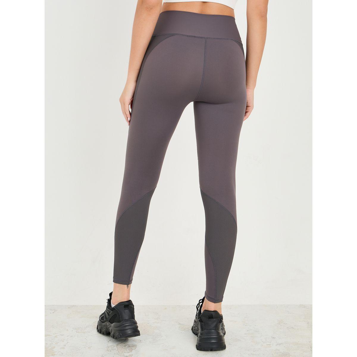 Styli Active Broad Waist Textured Panel Leggings-women-clothing-sportswearandactivewear-bottoms-image-4