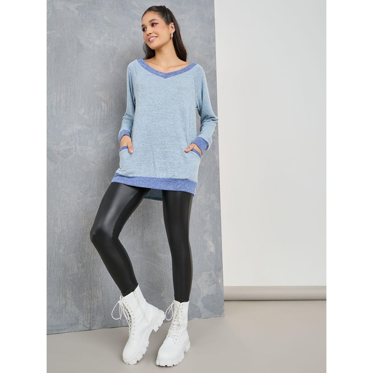 Styli Oversized Drop Shoulder Pocket Longline T-Shirt-women-clothing-tshirts-image-2