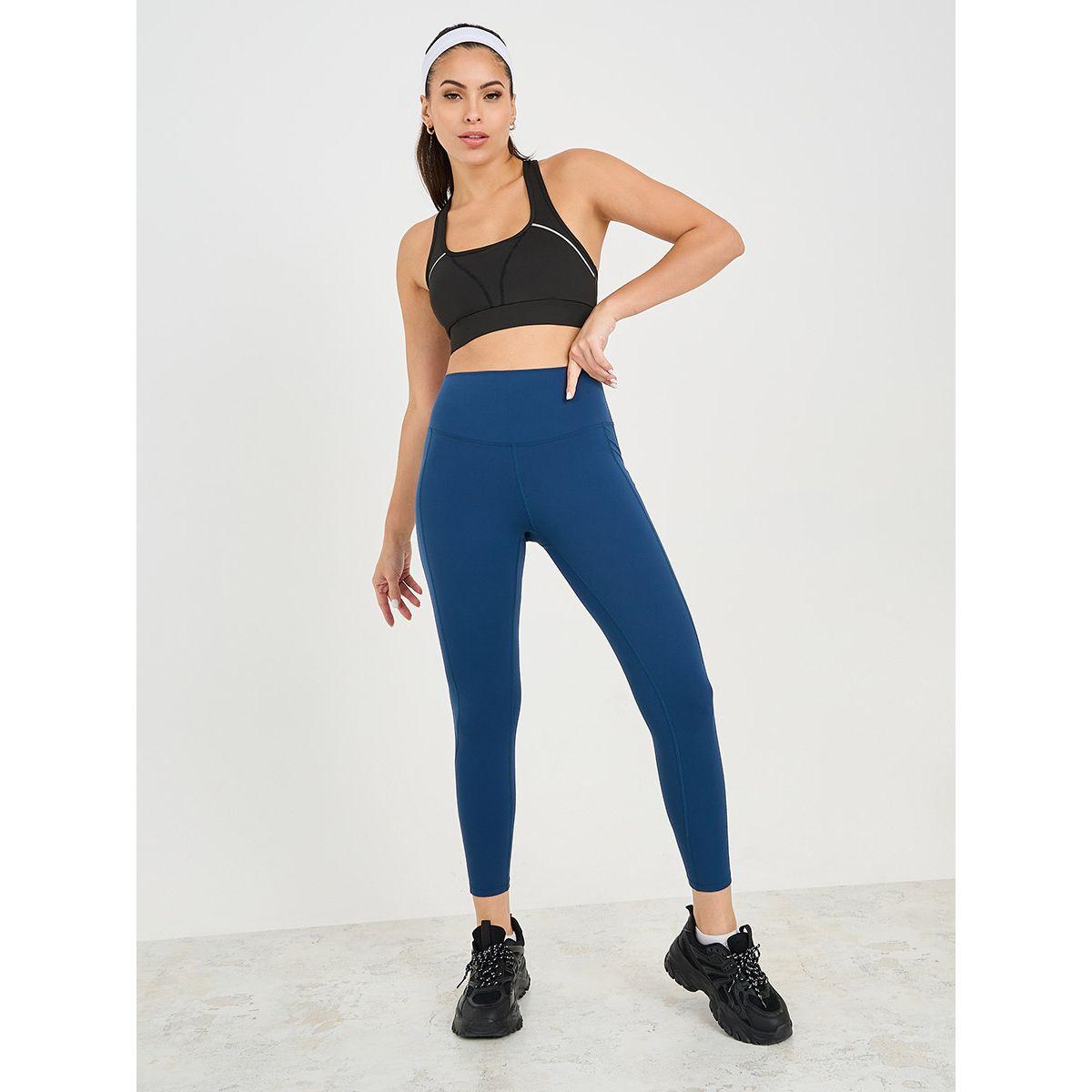 Styli Active Knee Side Curve Mesh Insert Stitch Detail Leggings-women-clothing-sportswearandactivewear-bottoms-image-1