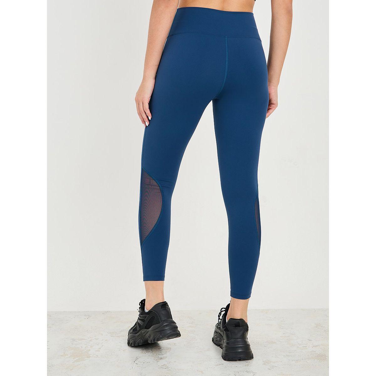 Styli Active Knee Side Curve Mesh Insert Stitch Detail Leggings-women-clothing-sportswearandactivewear-bottoms-image-4