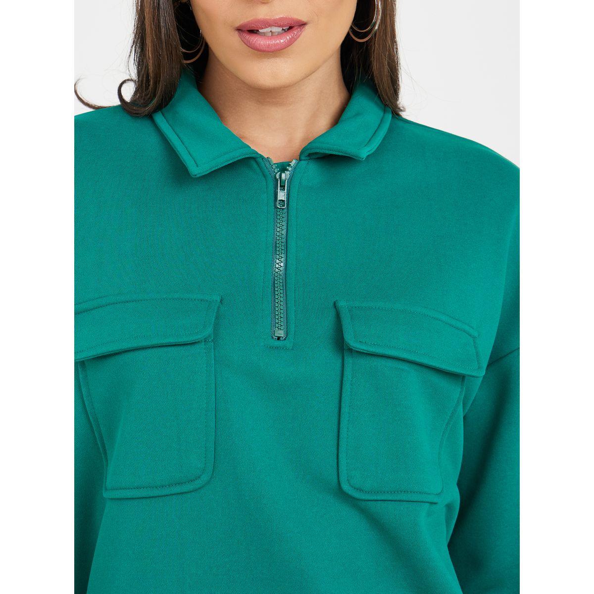 Styli Overhead Luxe Sweat Shirt with Flap Pocket-women-clothing-shirtsandblouses-shirts-image-3