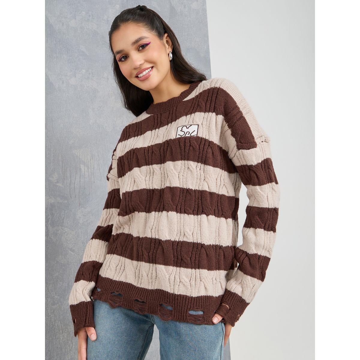 سويتر محبوك بتفاصيل ممزقة-women-clothing-cardigansandjumpers-jumpers-image-4