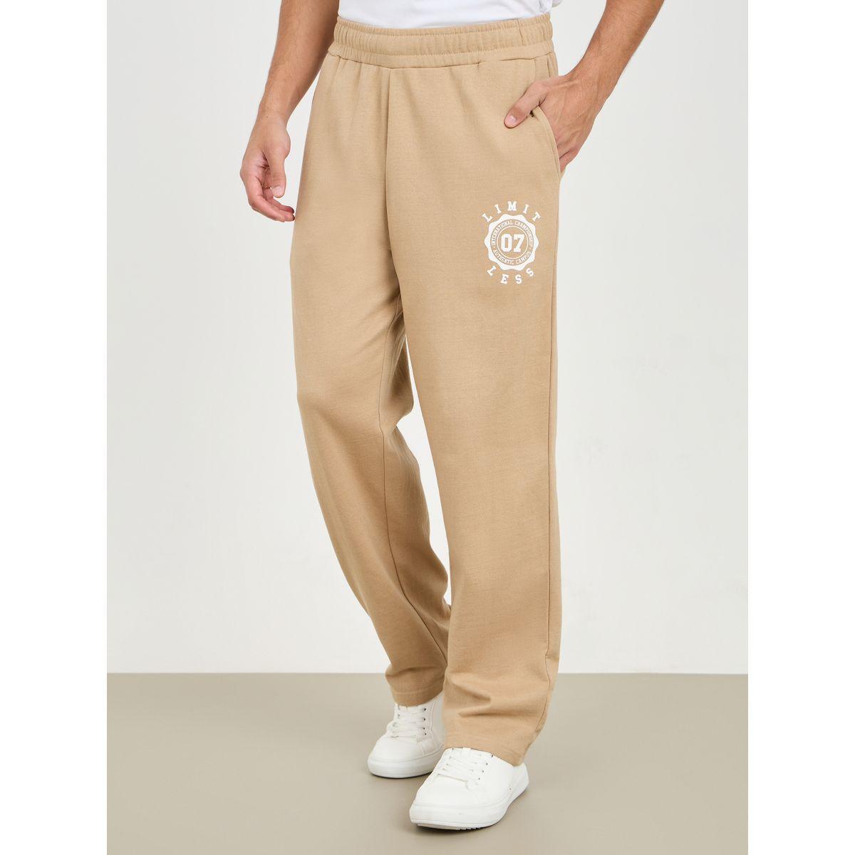 Styli HD Logo Print Open Hem Relax Fleece Jogger-men-clothing-bottoms-joggers-image-1