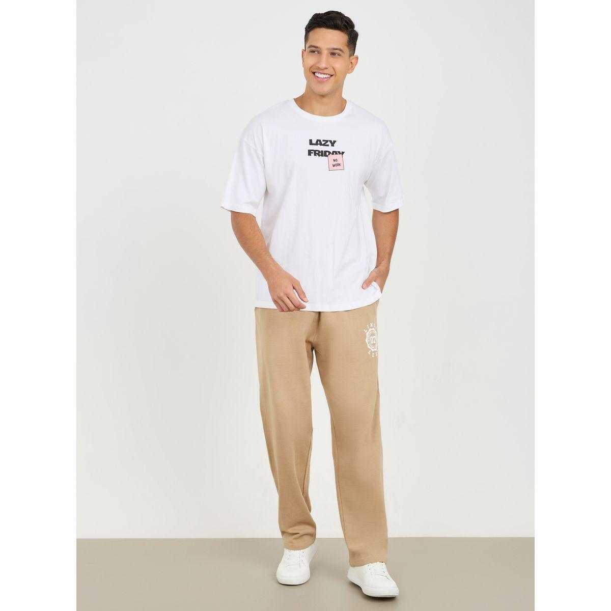 Styli HD Logo Print Open Hem Relax Fleece Jogger-men-clothing-bottoms-joggers-image-2