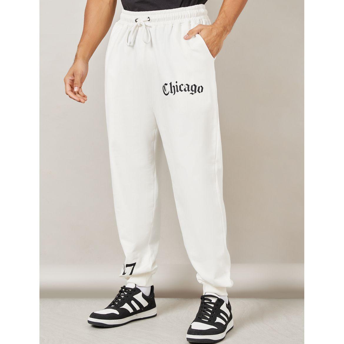 Styli Oversized Chicago Print Fleece Joggers-men-clothing-bottoms-joggers-image-1