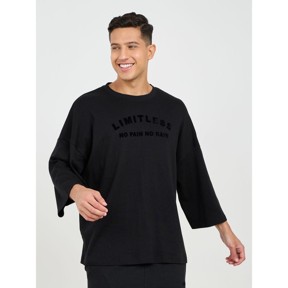 Styli Eco Earth Chest Print 3/4th Sleeve T-Shirt & Joggers Set-men-clothing-coordsets-image-2