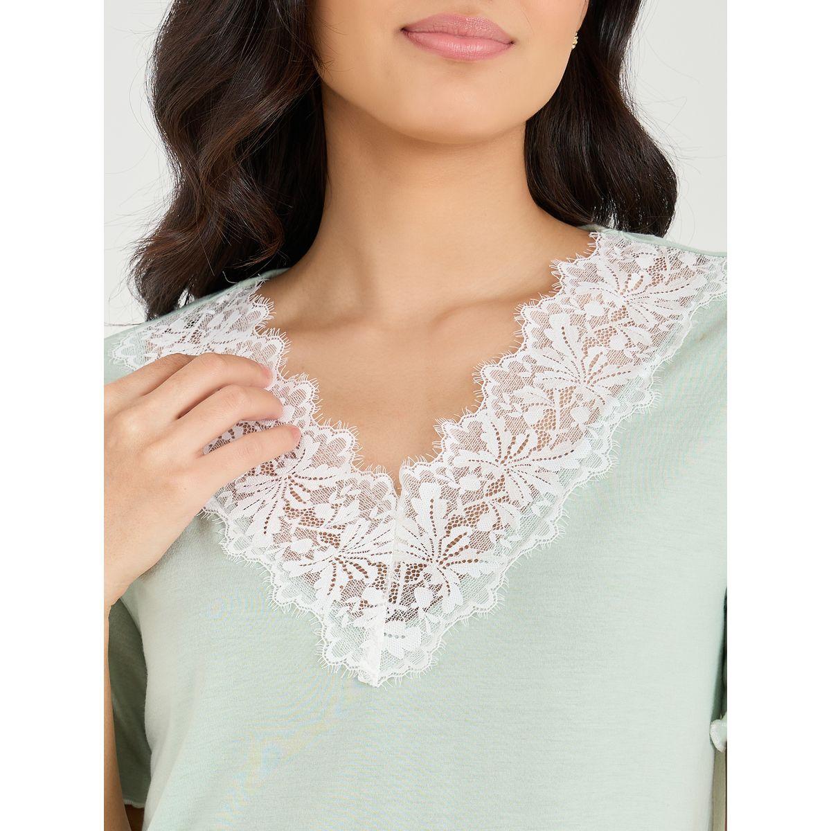قميص نوم بتفاصيل دانتيل-women-clothing-nightwear-nighties-image-3