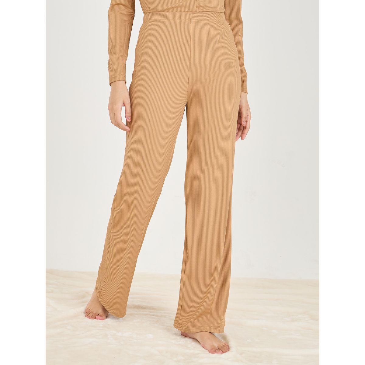 Styli Unwind Button Through Rib Cardi & Trouser Lounge Set-women-clothing-coordsets-image-3