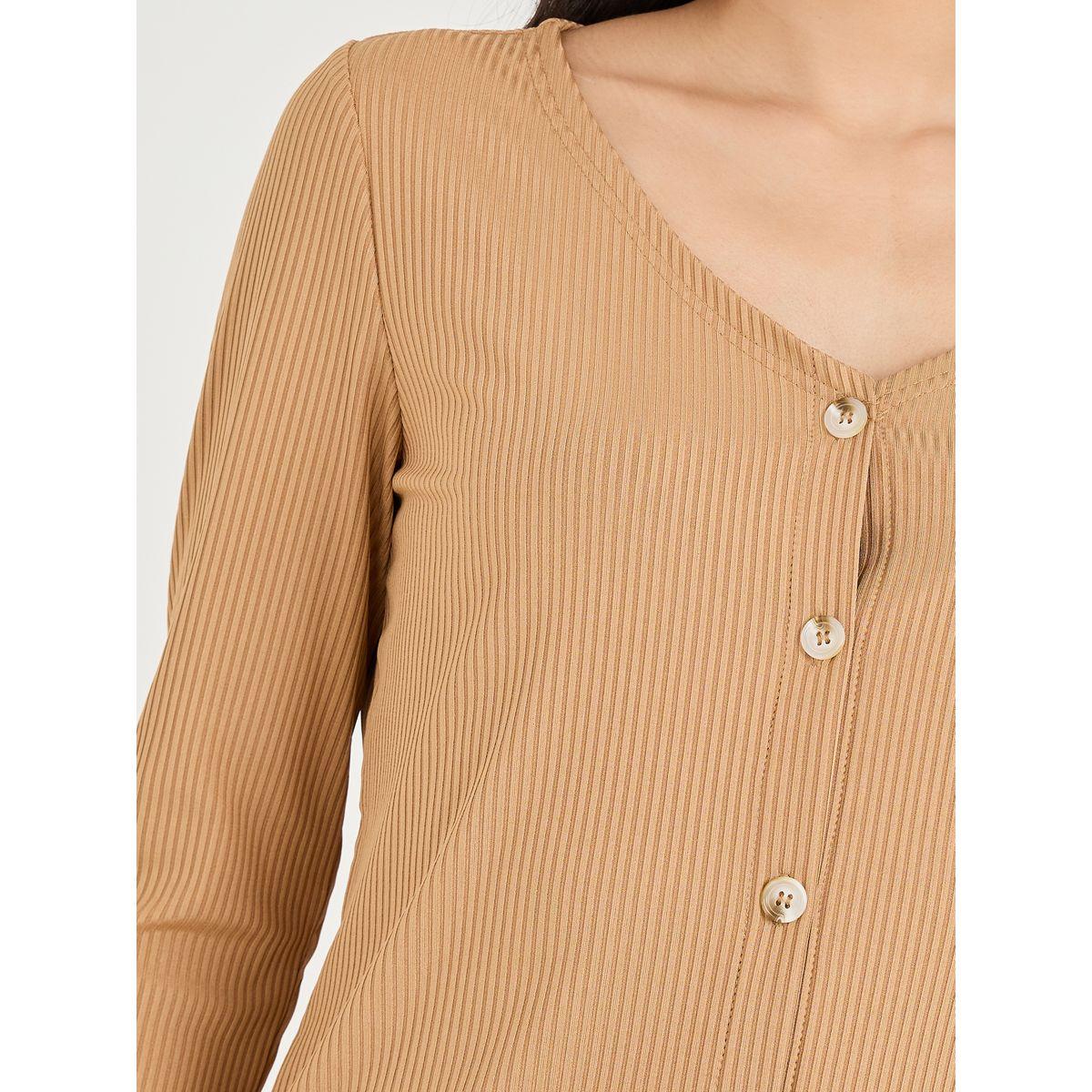 Styli Unwind Button Through Rib Cardi & Trouser Lounge Set-women-clothing-coordsets-image-4
