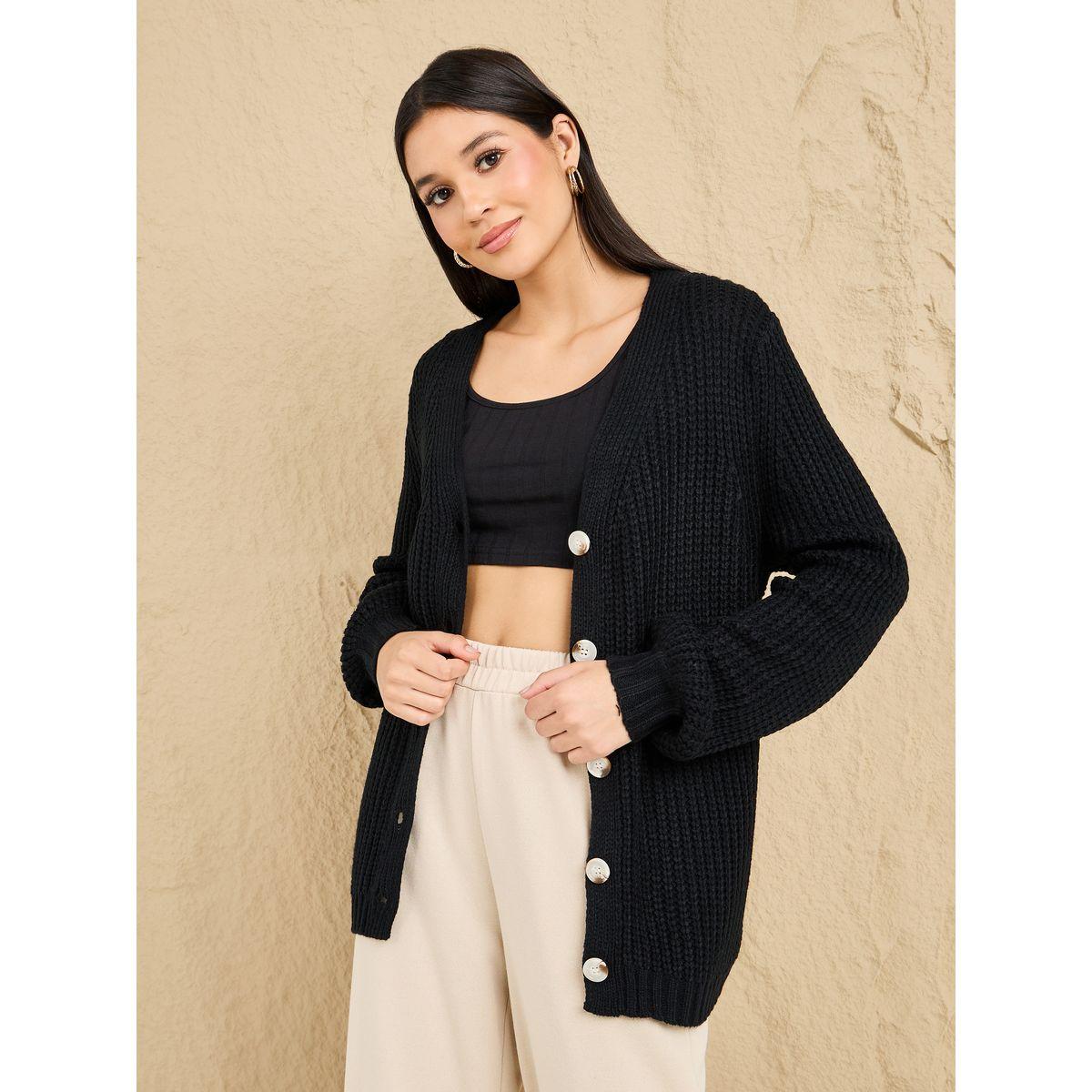 كارديجان محبوك بأزرار غلق وحزام-women-winterwear-cardigansandjumpers-cardigans-image-3