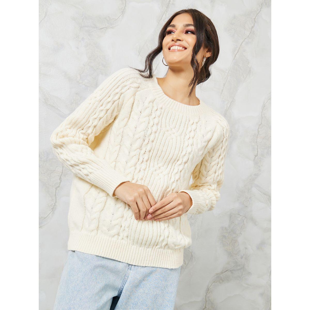 سويتر محبوك بقصة عادية-women-clothing-cardigansandjumpers-jumpers-image-4