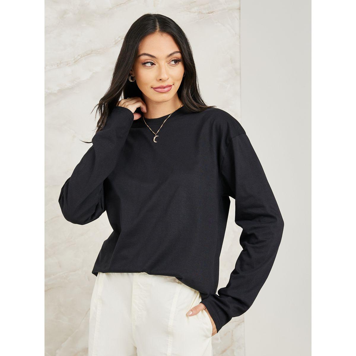 تيشيرت واسع بياقة دائرية-women-clothing-tshirts-image-1