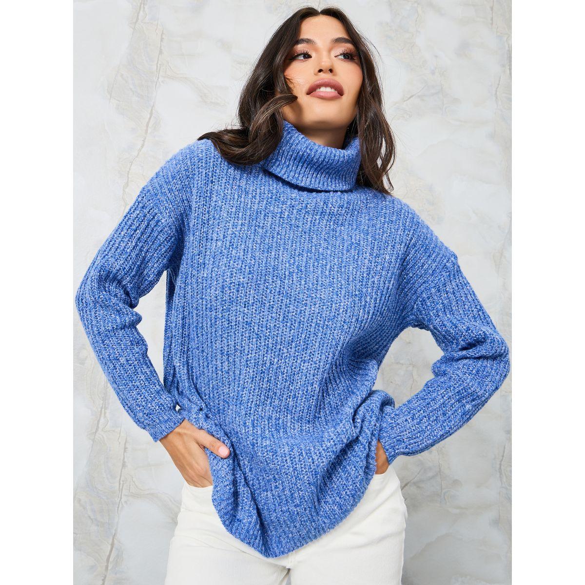Styli Oversized Chunky Knit Turtle Neck Sweater-women-clothing-cardigansandjumpers-jumpers-image-1