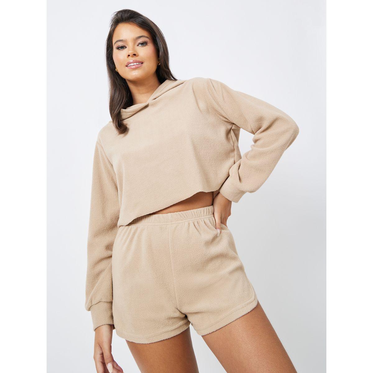 مجموعة من ( شورت + هودي )-women-clothing-coordsets-image-1