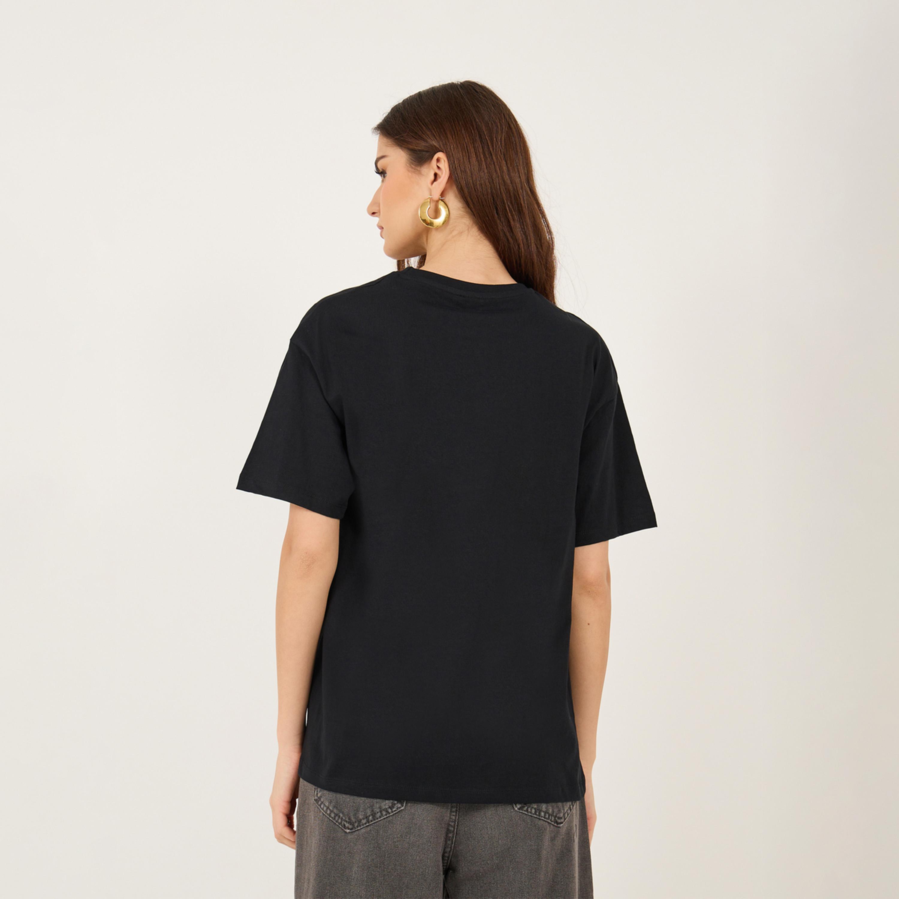 Styli Oversized Slogan Print Round Neck T-Shirt-women-clothing-tshirts-image-5