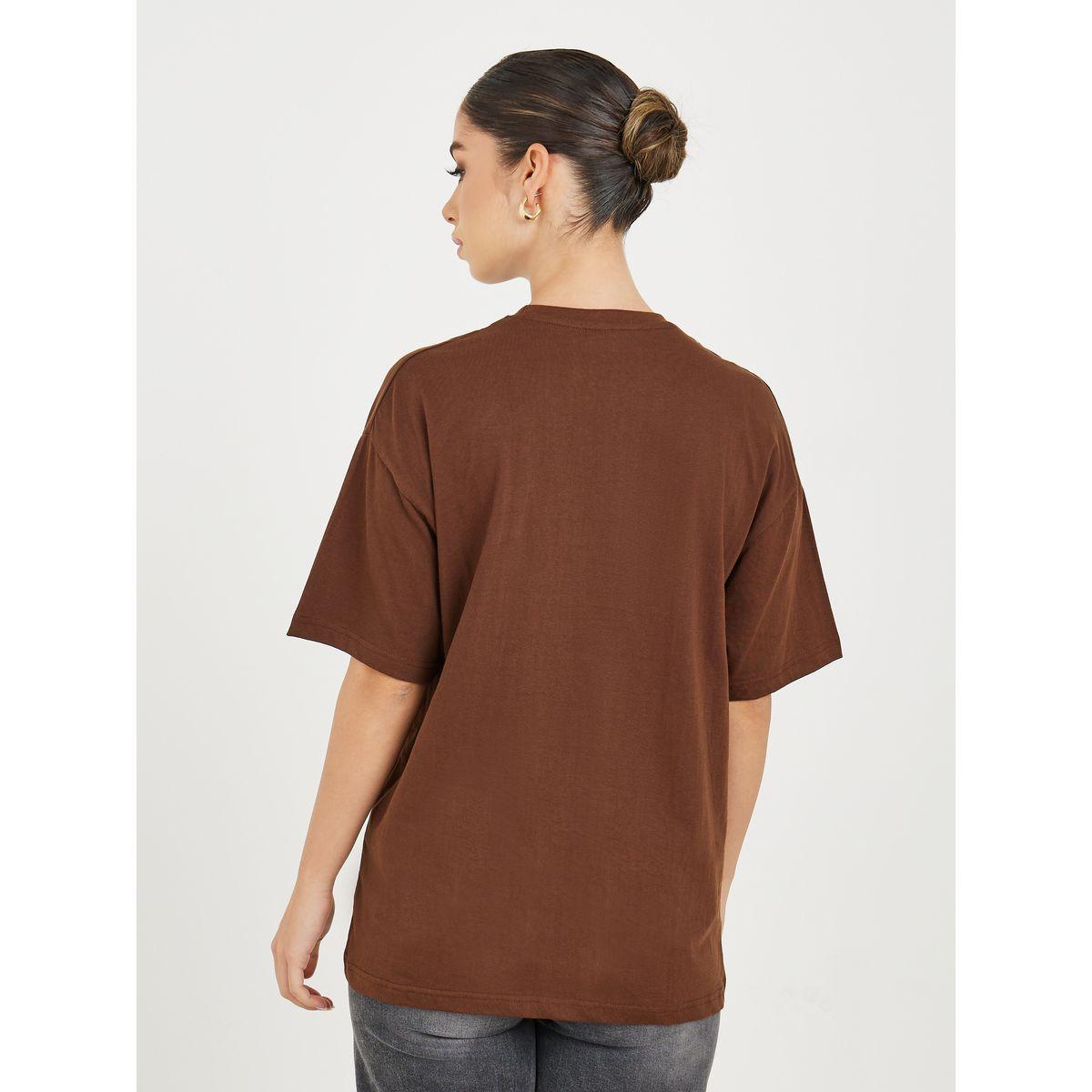 Styli Oversized Slogan Print Longline T-Shirt-women-clothing-tshirts-image-5