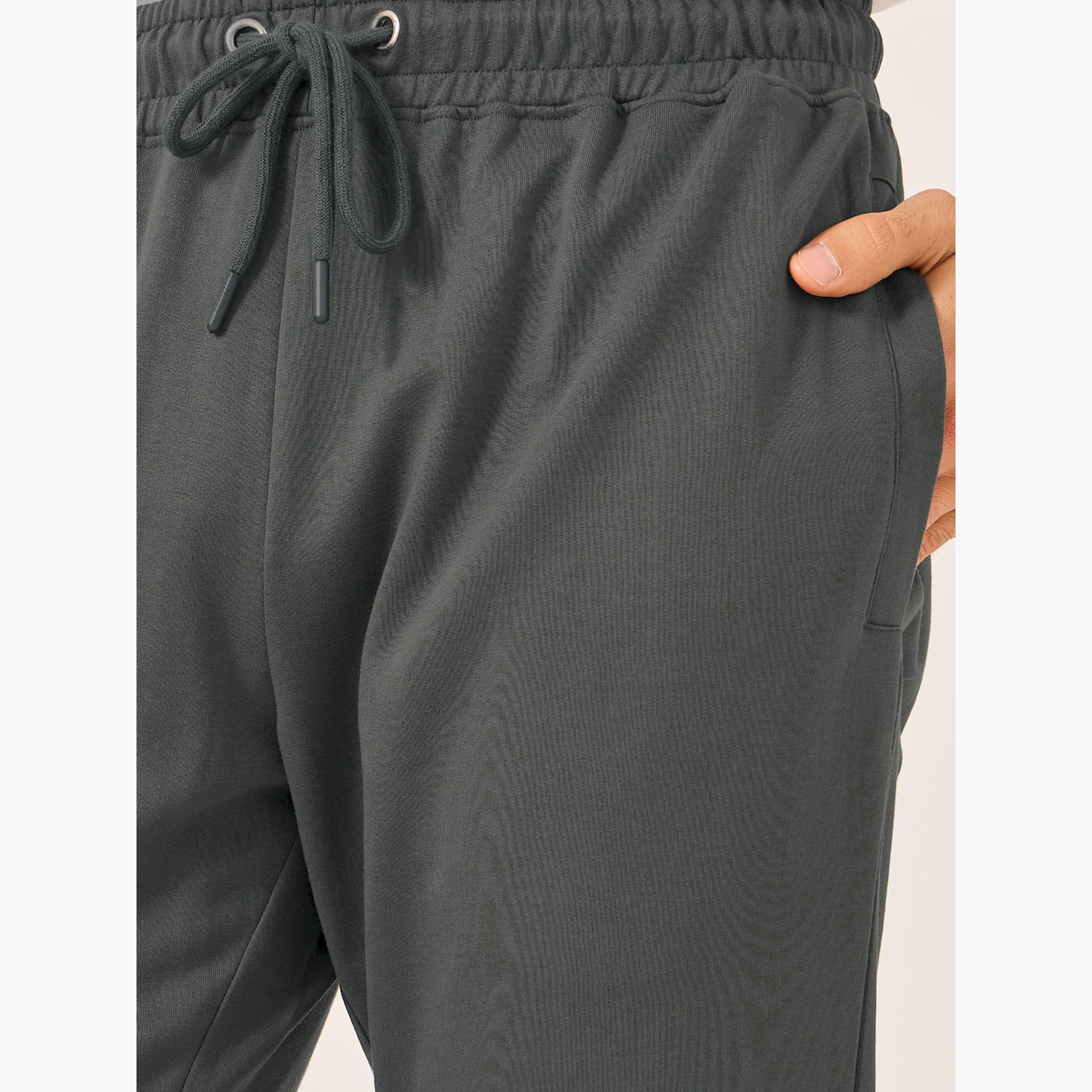 Styli Eco-Earth Slim Fit Terry Joggers with Welt Pockets-men-clothing-bottoms-joggers-image-4