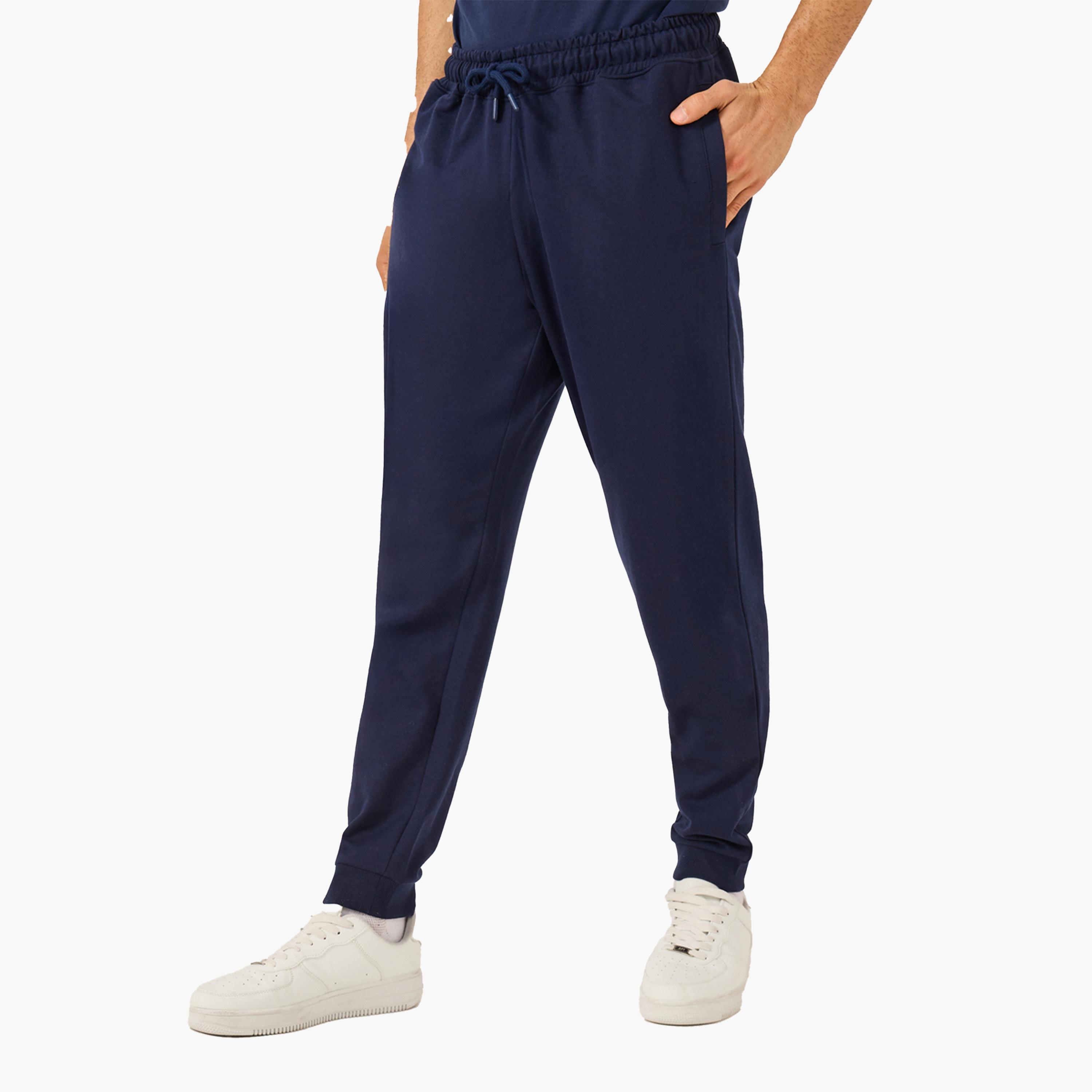 Styli Eco-Earth Slim Fit Terry Joggers with Welt Pockets-men-clothing-bottoms-joggers-image-4