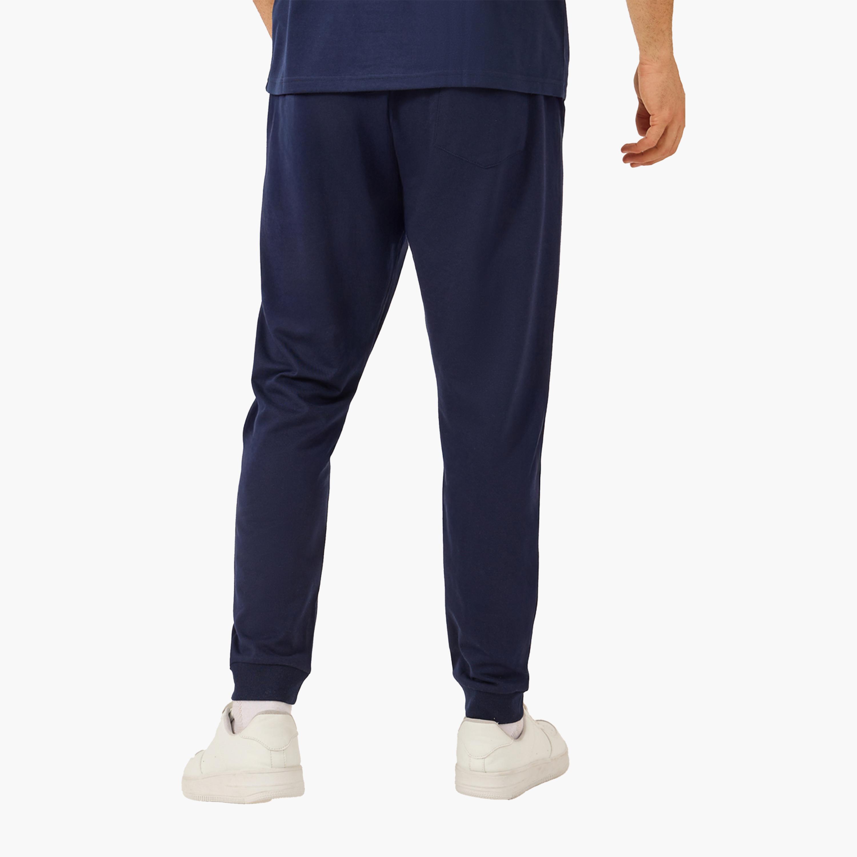 Styli Eco-Earth Slim Fit Terry Joggers with Welt Pockets-men-clothing-bottoms-joggers-image-5