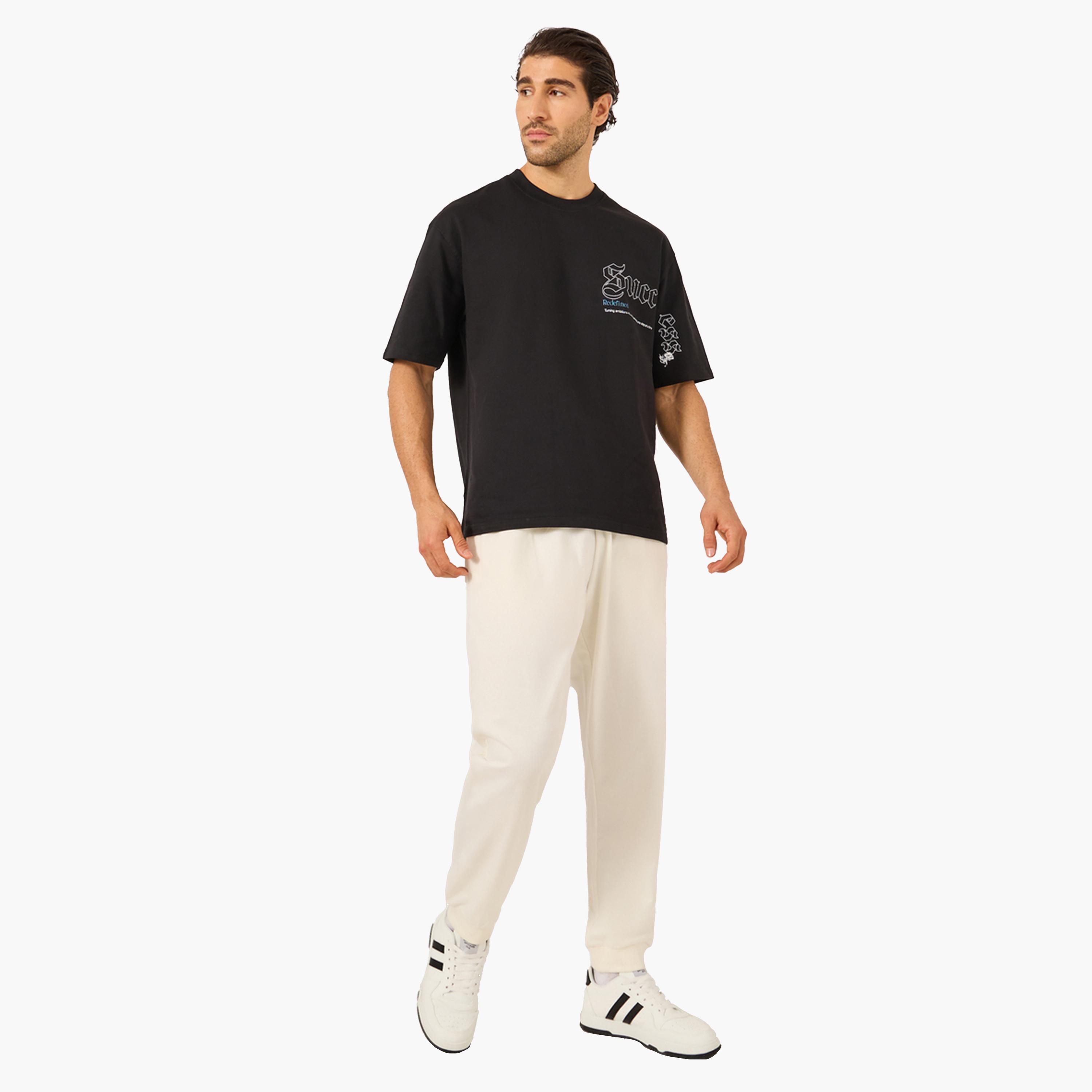 ستايلي-  بنطال رياضي سليم تيري ايكو ايرث  مع جيوب جانبية-men-clothing-bottoms-joggers-image-2