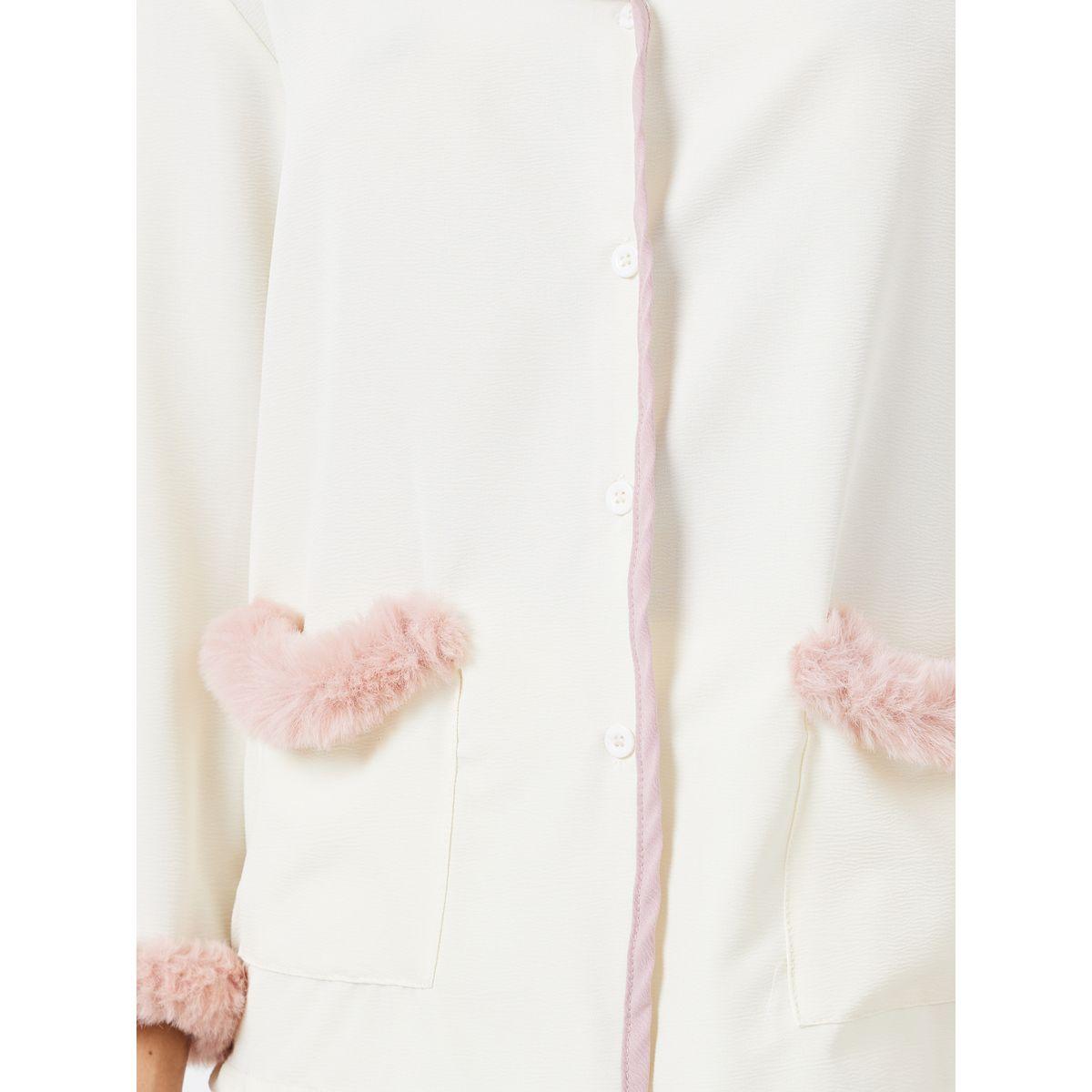 طقم بيجاما من ( بلوزة  + بنطال )-women-clothing-nightwear-pyjamas-longsets-image-4