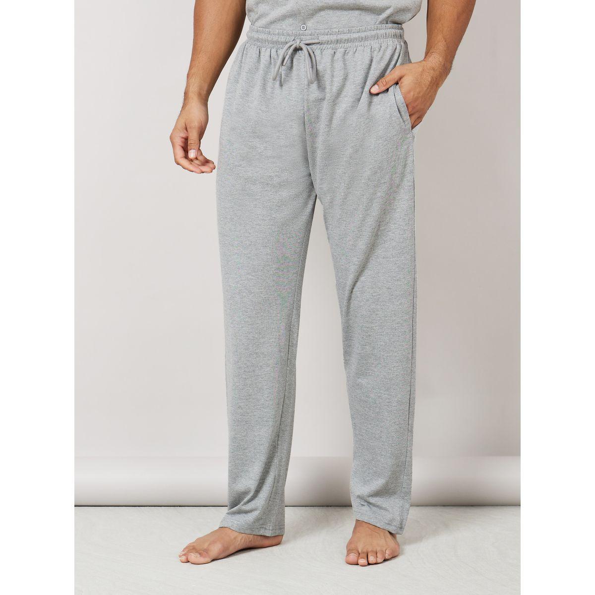 Styli Unwind Melange Shirt & Pyjama Nightwear Set-men-clothing-nightwear-sets-image-5