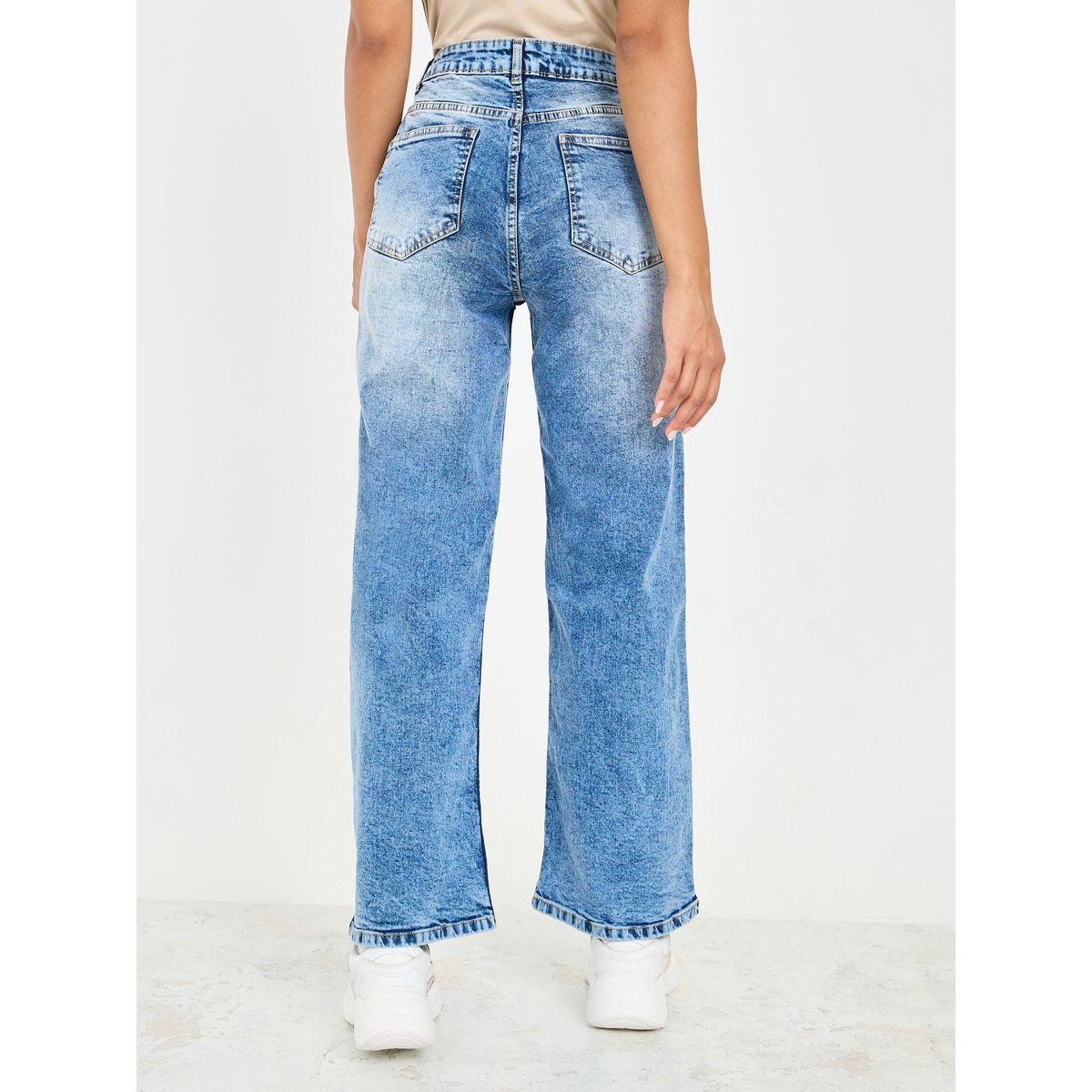 جينز بقصة مستقيمة و تفاصيل مشطوفة-women-clothing-bottoms-jeans-image-4
