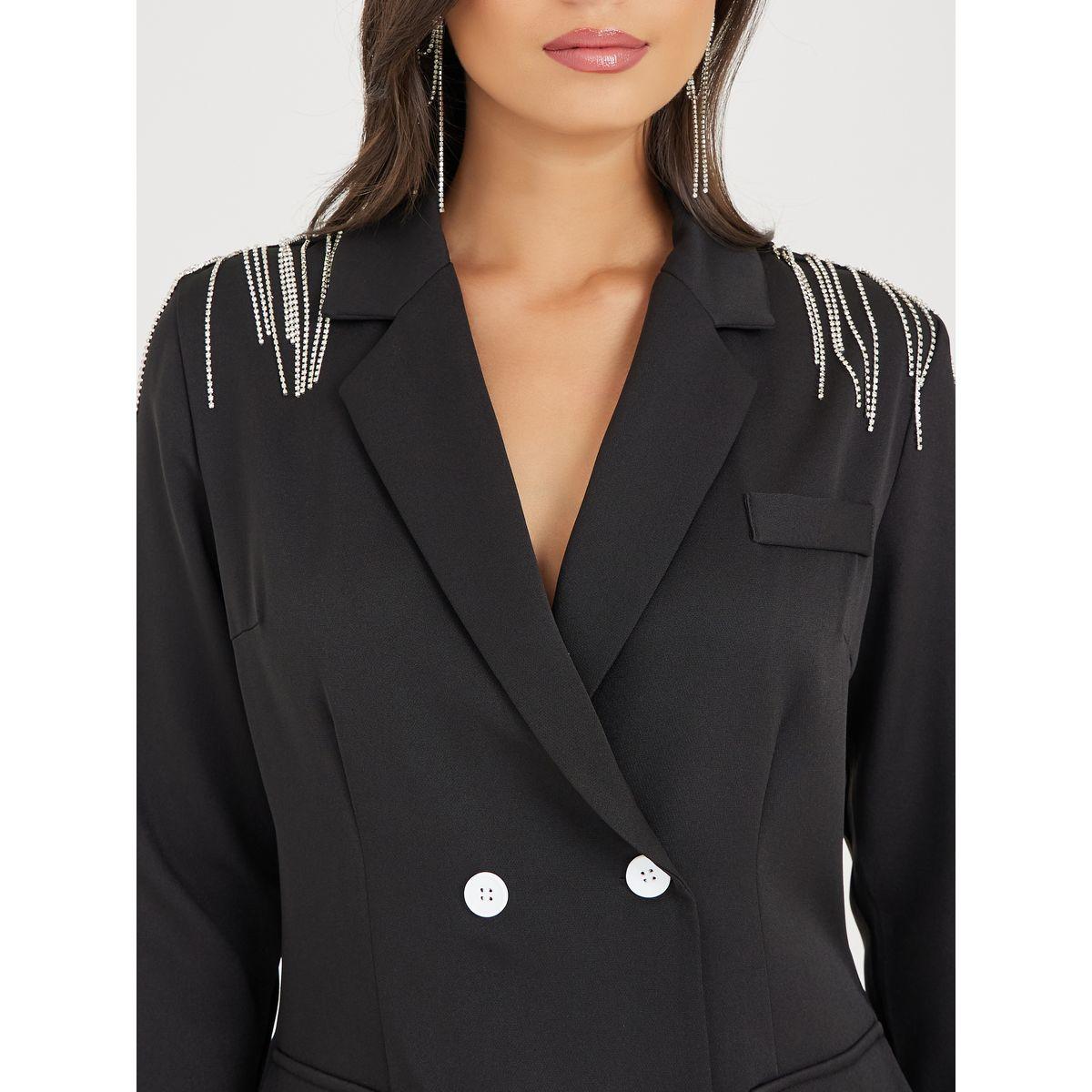 فستان بطول الركبة مزين بأزرار-women-clothing-dresses-image-3