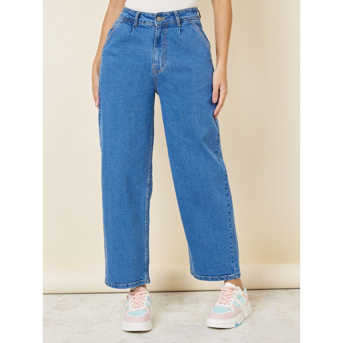 جينز بطول الكاحل وقصة موم-women-clothing-bottoms-jeans-image-1