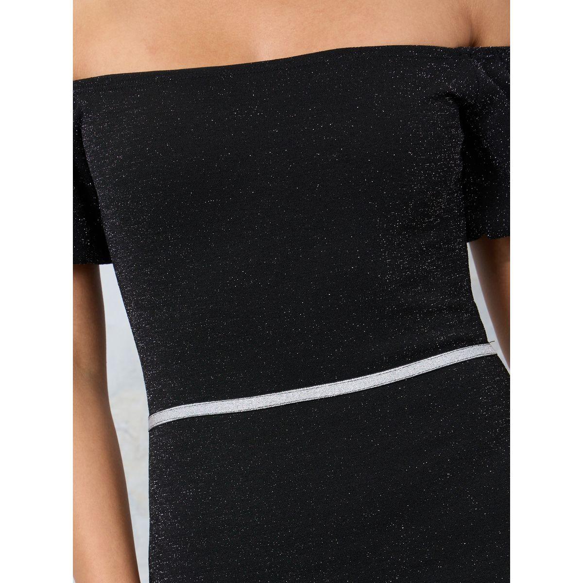 Styli Off Shoulder Bodycon Lurex Midi Dress-women-clothing-dresses-image-3