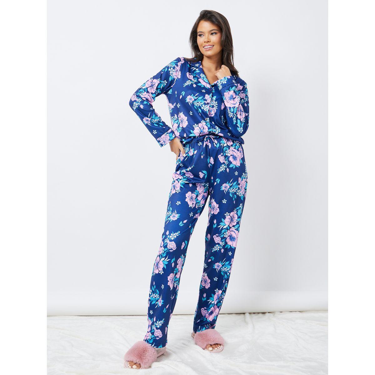 Styli Unwind Floral Print Shirt & Pyjama Set-women-clothing-nightwear-pyjamas-longsets-image-6