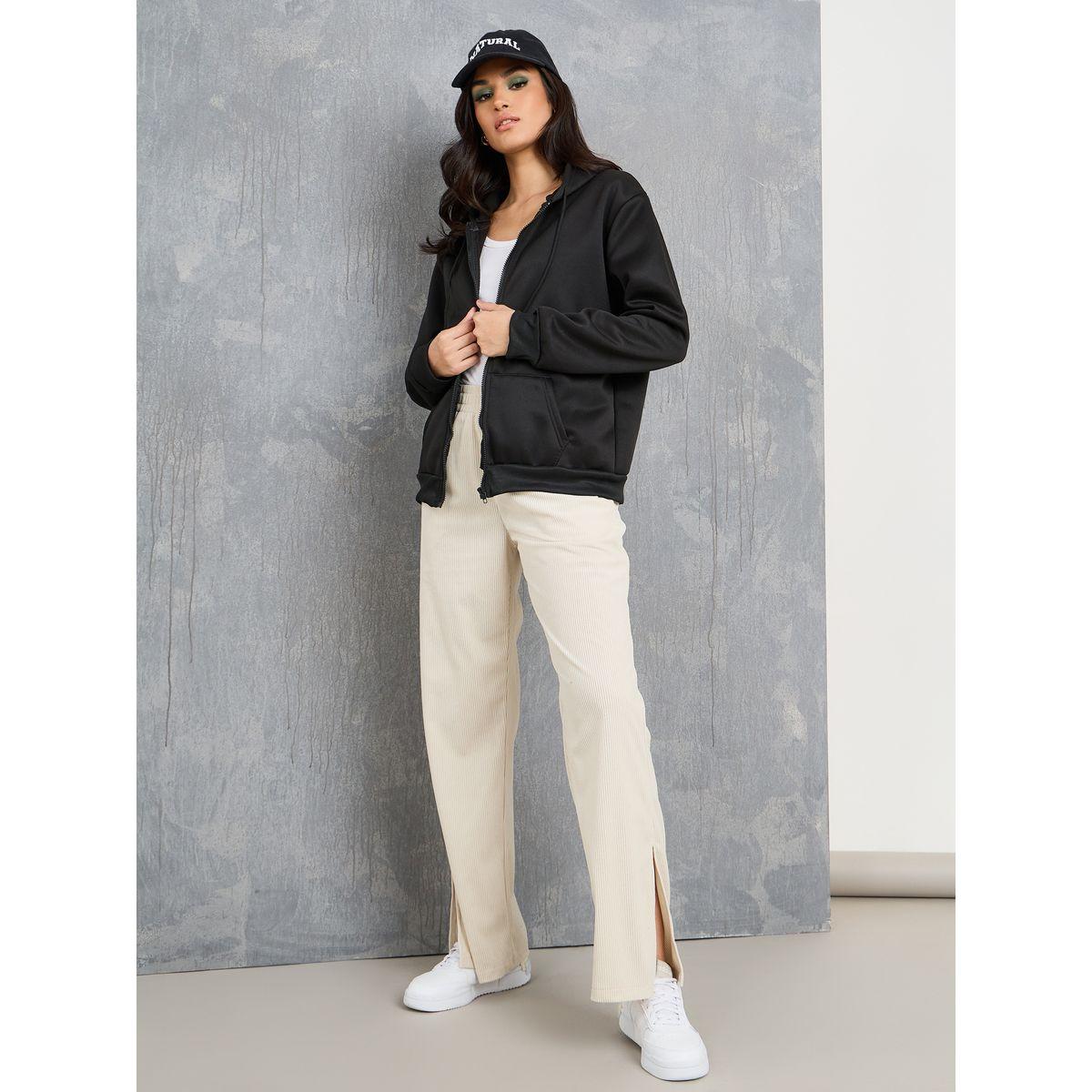 Styli Oversized zip Through Longline Hoodie-women-winterwear-hoodiesandsweatshirts-hoodies-image-2