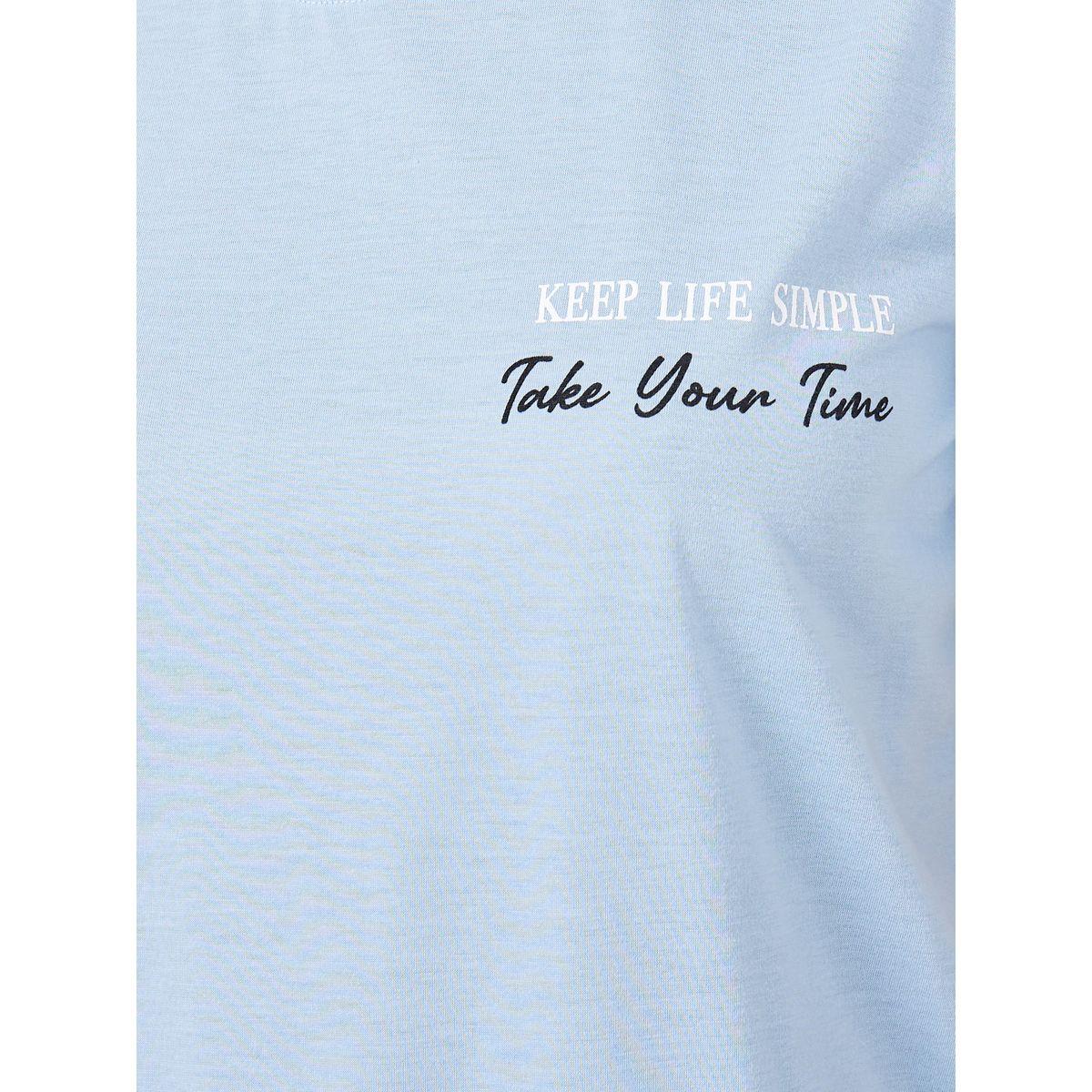 Styli Unwind Slogan Print T-Shirt & AOP Cuffed Pyjama Set-women-clothing-nightwear-pyjamas-longsets-image-5