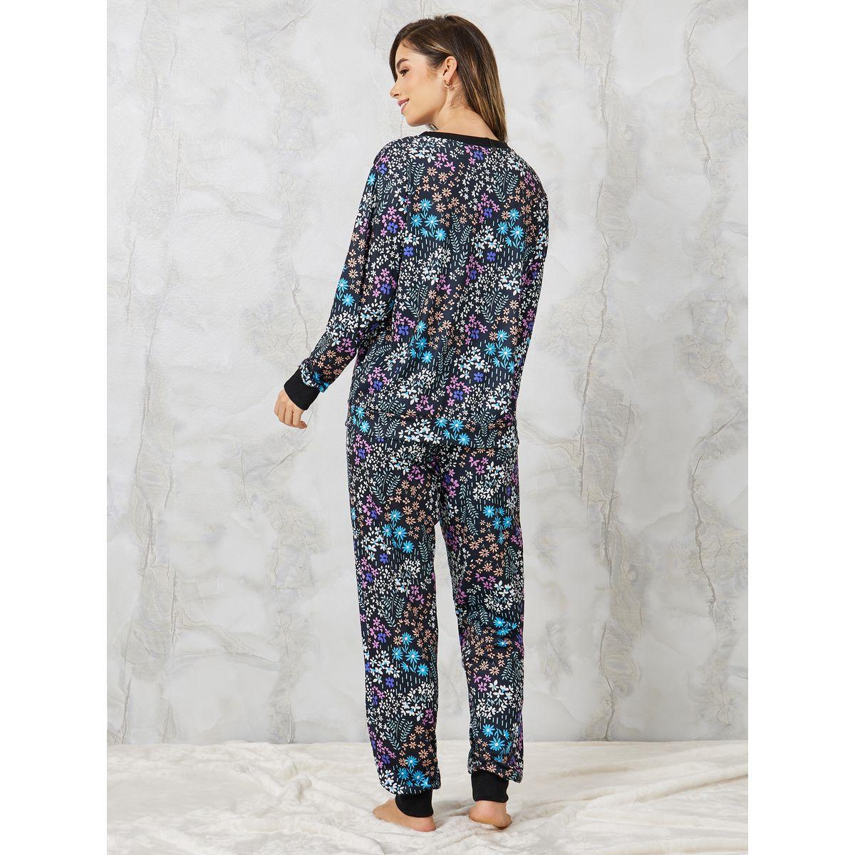 طقم بيجاما من ( بلوزة + بنطال )-women-clothing-nightwear-pyjamas-longsets-image-6