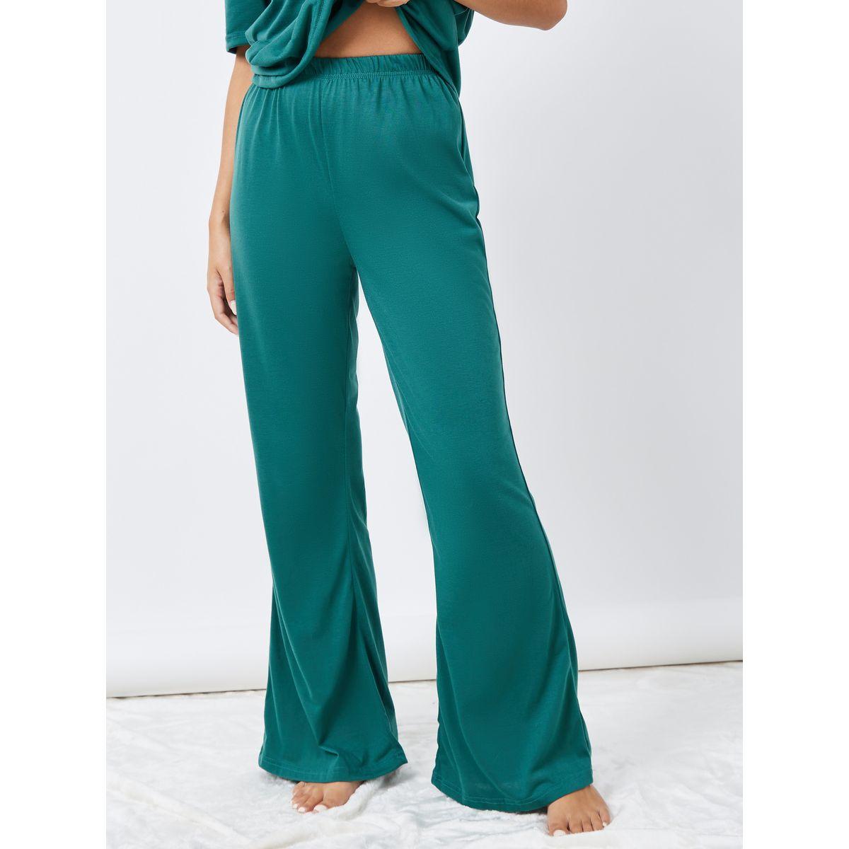 Styli Unwind Drop Shoulder Oversized T-Shirt & Flared Pyjama Set-women-clothing-nightwear-pyjamas-longsets-image-5