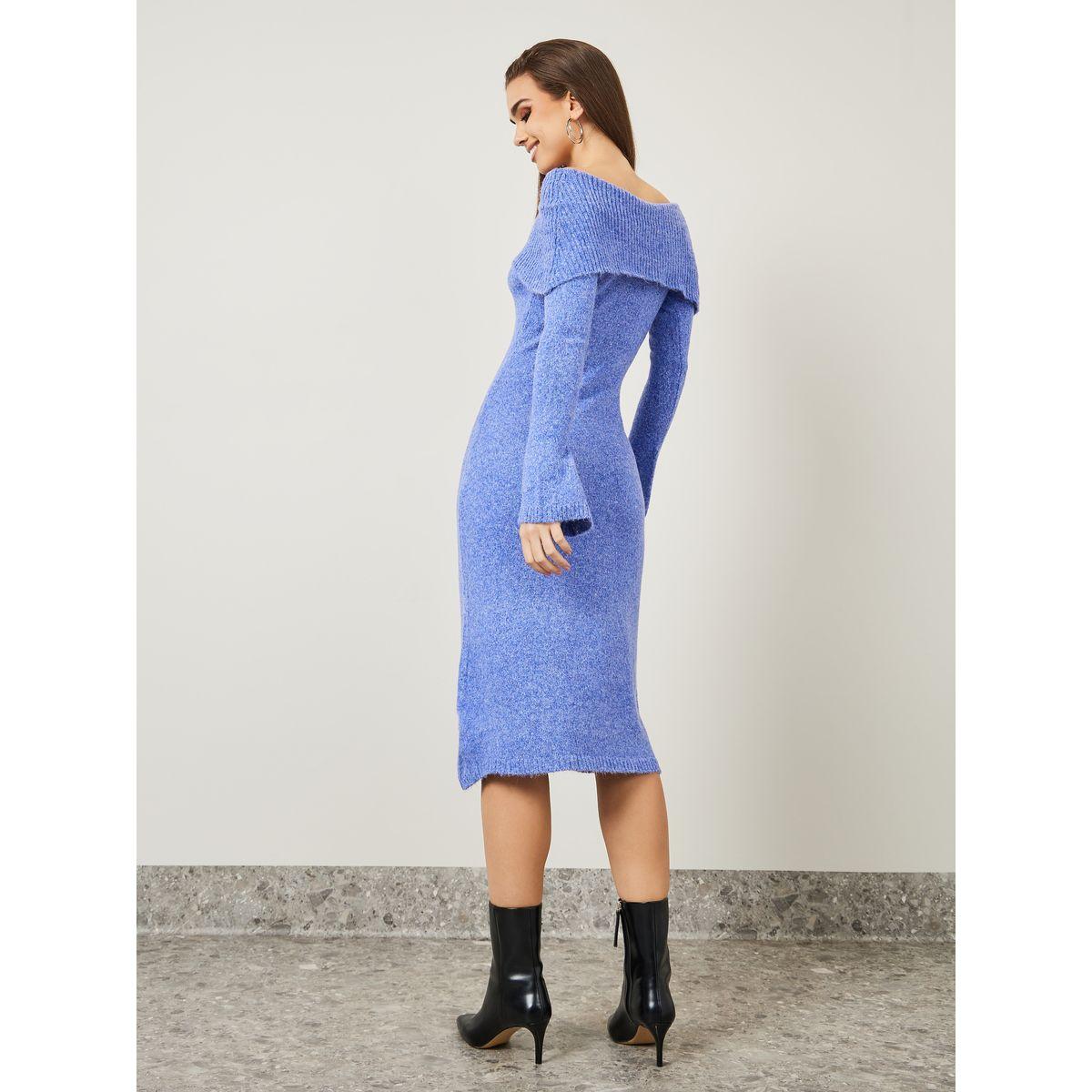 Styli Off Shoulder Knit Sweater Midi Dress-women-clothing-dresses-image-4