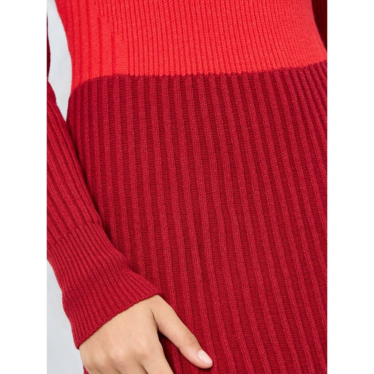 فستان ميدي بياقة سكوب-women-clothing-dresses-image-3