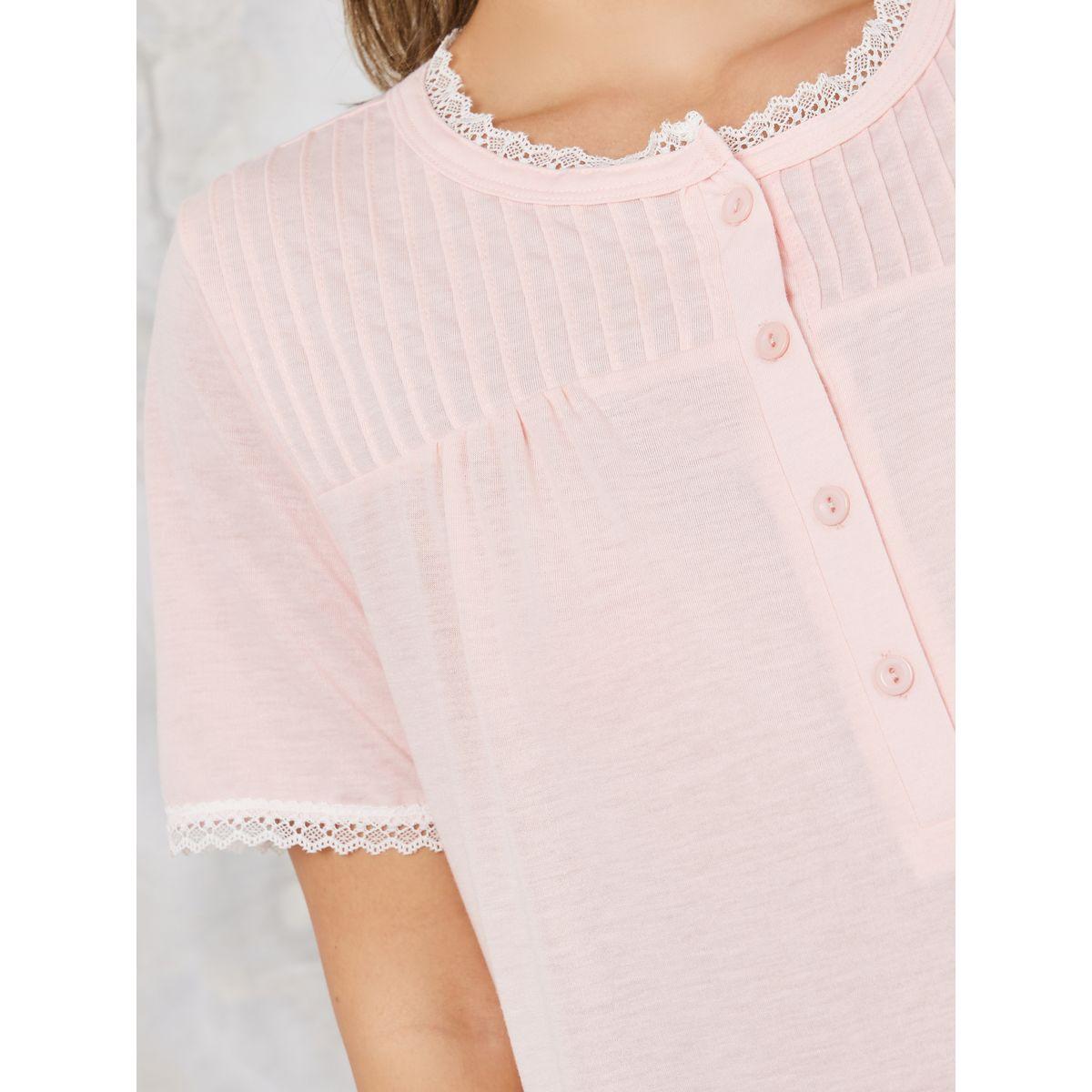 قميص نوم بتداخلات مدروزة-women-clothing-nightwear-nighties-image-3