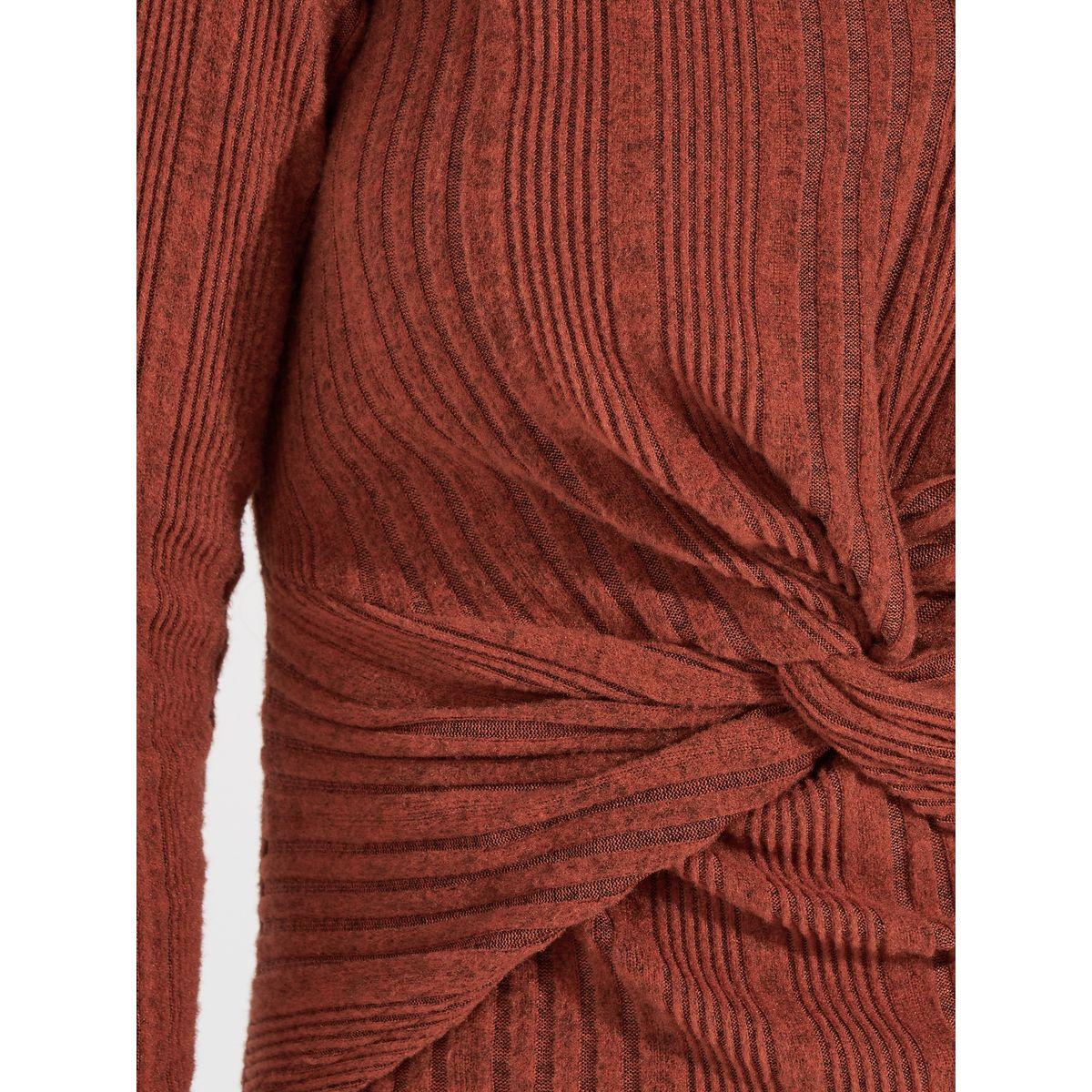 فستان ميدي محبوك مزين بعقدة-women-clothing-dresses-image-5