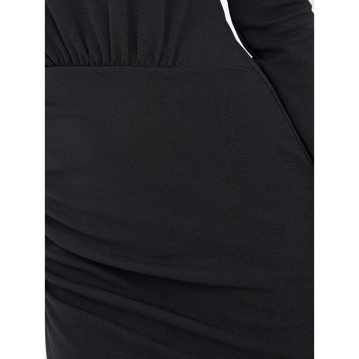 Styli Textured Wrap Front Bodycon Maxi Dress-women-clothing-dresses-image-3