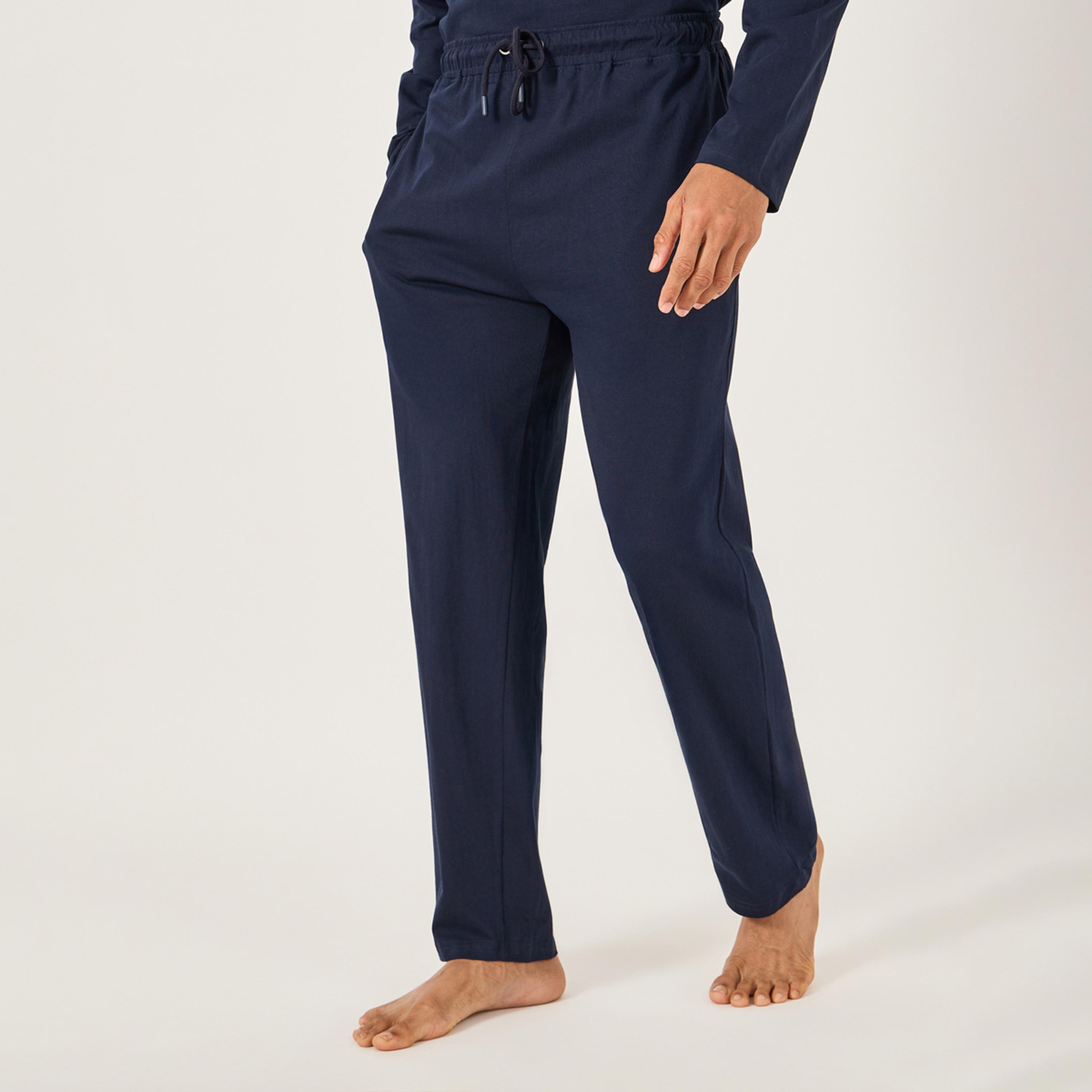 ستايلي - طقم بنطال بيجاما و هودي بأكمام طويلة-men-clothing-nightwear-sets-image-3