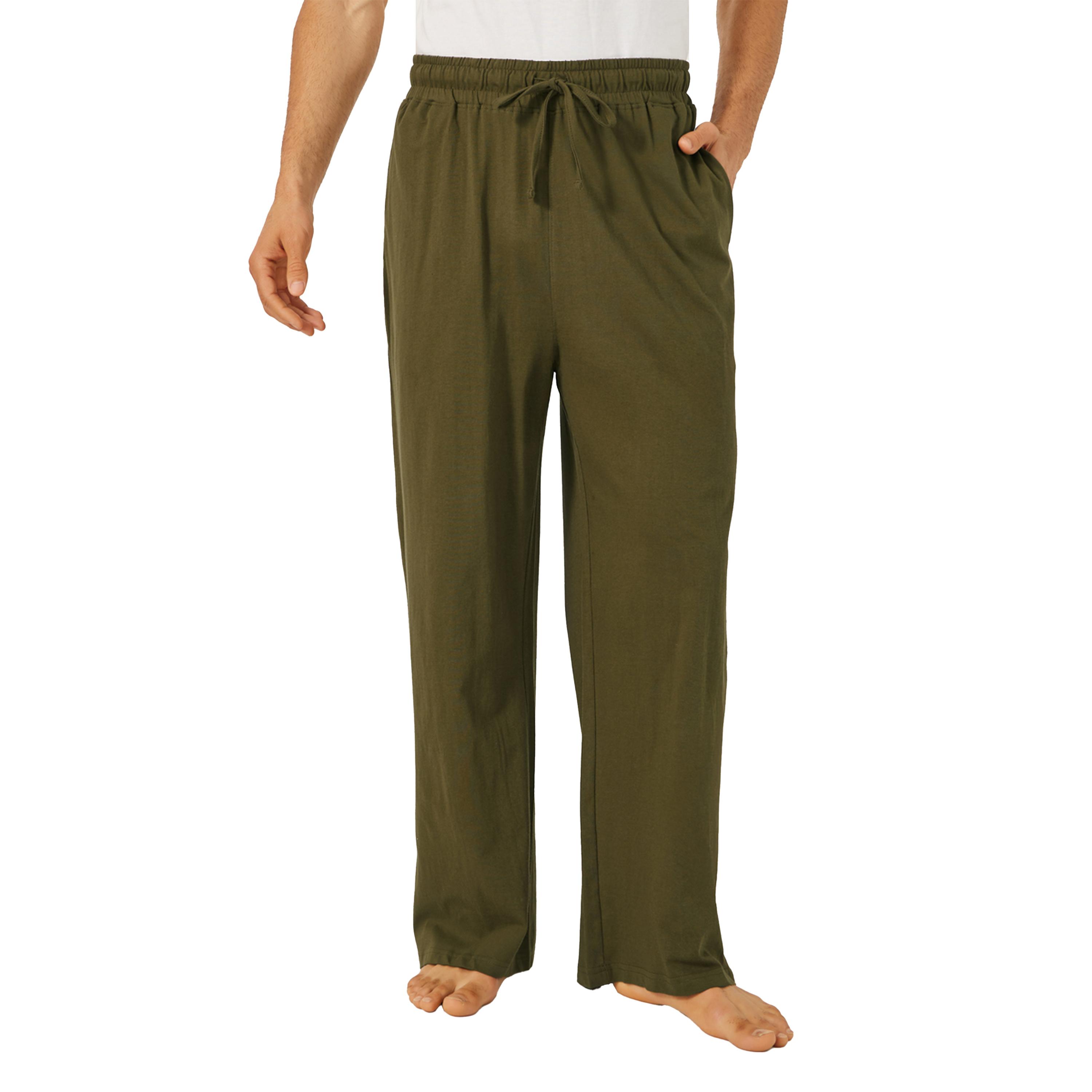 ستايلي - بيجاما بتفاصيل جيوب وساق واسعة مع حزام خصر برباط-men-clothing-nightwear-pyjamaandshorts-image-1