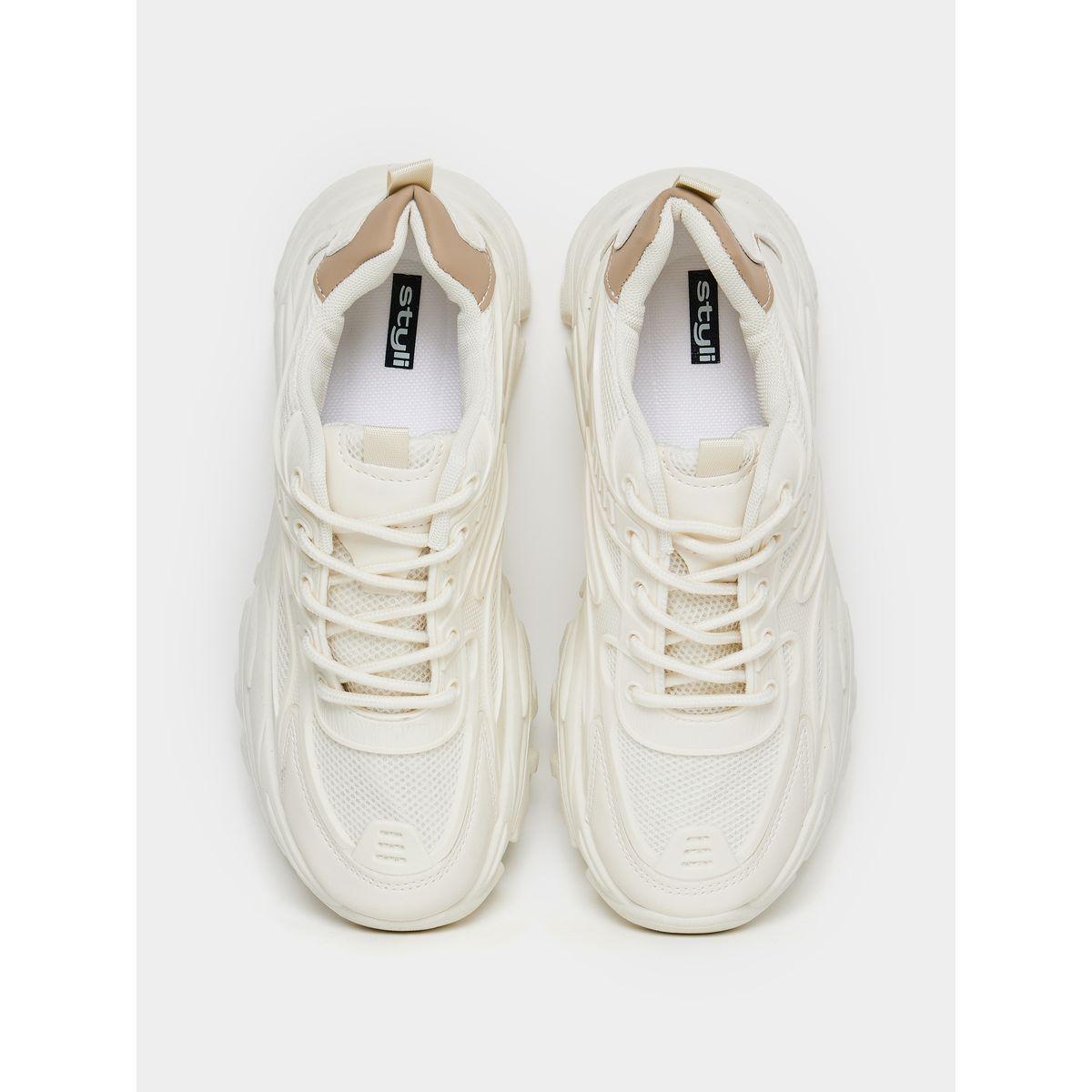 Styli Contrast Panel Chunky Sneakers-women-shoes-sneakers-image-4
